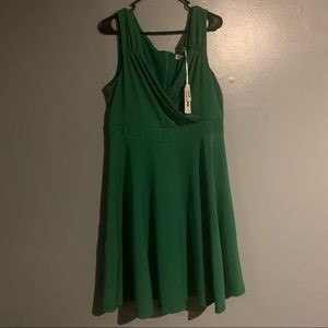 Short Sleeved V Neck Dress